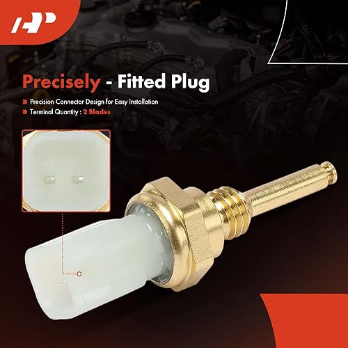 Miniatura 3 de A-Premium Sensor de temperatura del refrigerante del motor 2 pines compatible con Ford y Lincoln, se adapta a F-150, F-250 F-350 Super Duty,