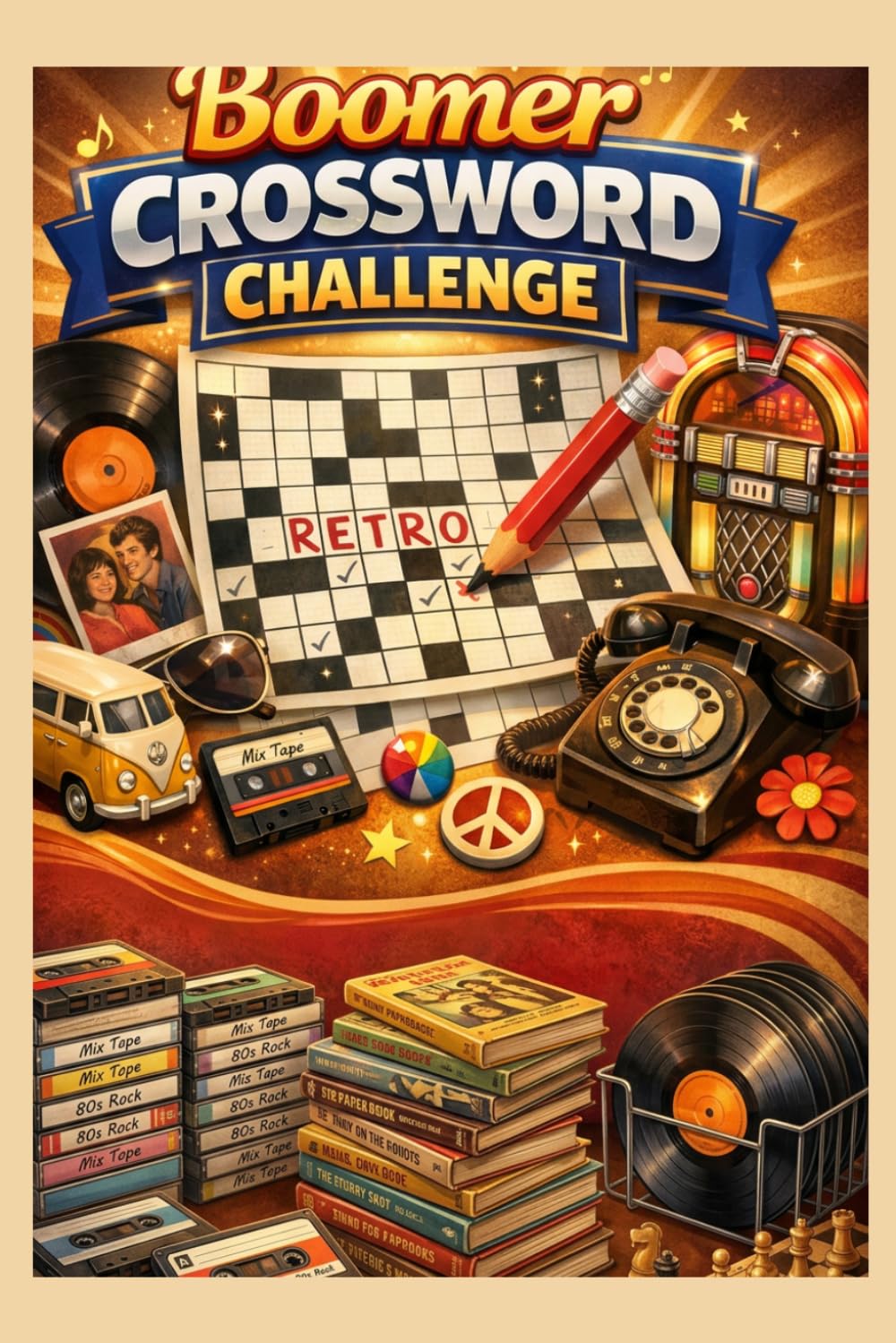 Boomer Crossword Challenge: Fun and Nostalgic Crossword Challenges for Adults & Seniors