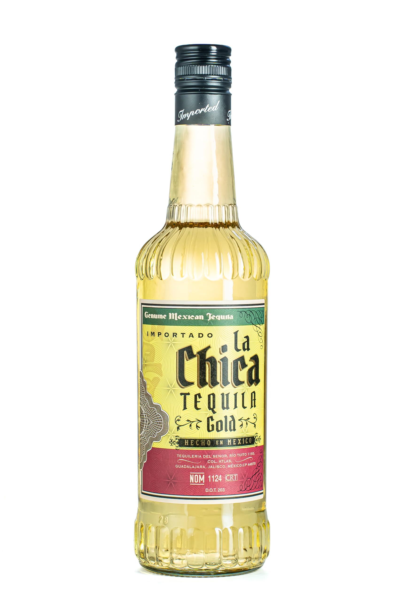 La Chica Gold Tequila 70cl | With Blue Weber Agave| Small Batch| Family-Owned Distillery, Guadalajara, Mexico | 38% ABV