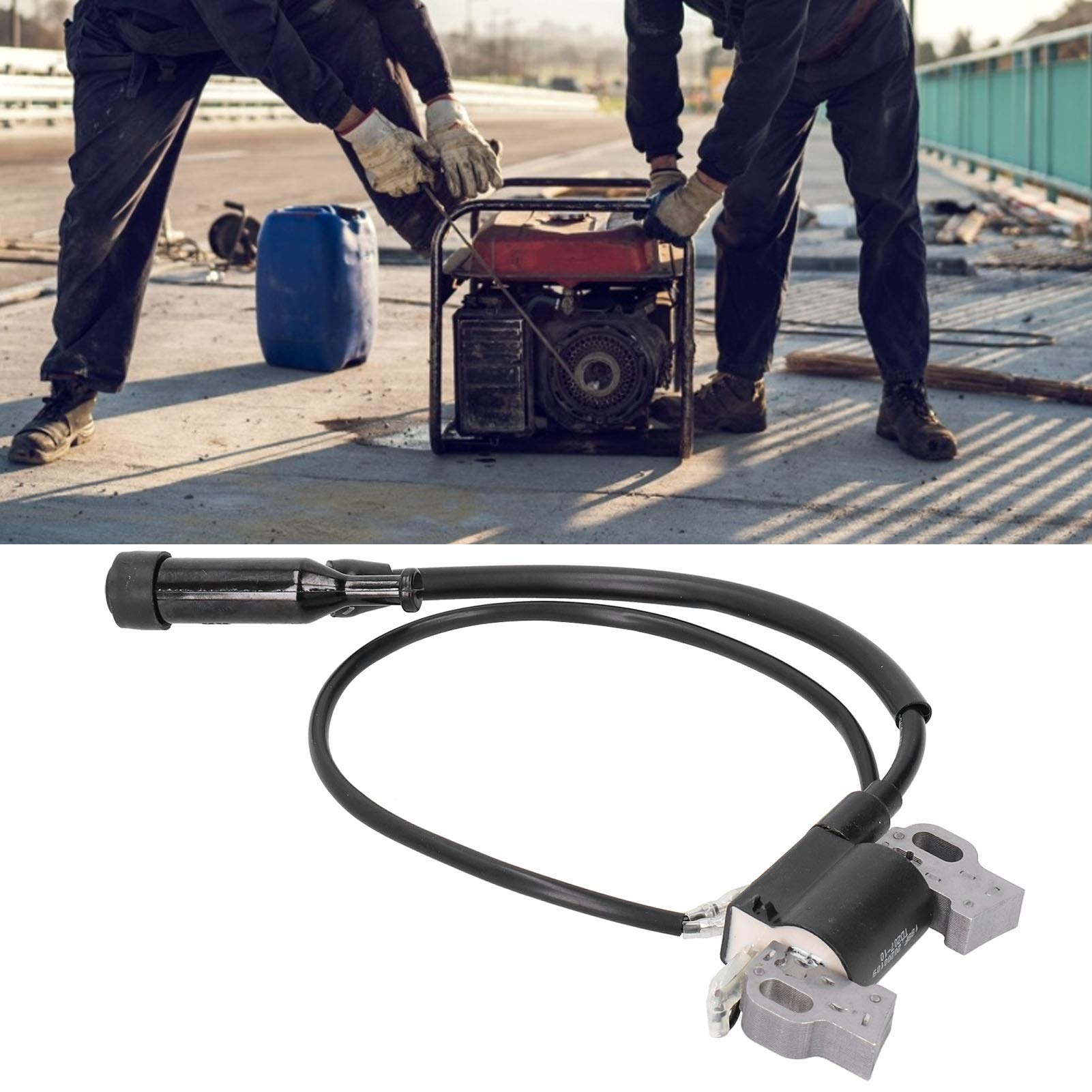 Qcwwy Bobine d'allumage de générateur, pièce de bobine d'allumage de générateur d'essence accessoire d'assemblage de module de bobine d'allumage de moteur pour 188F/190F/GX390/GX420 5/6,5/8KW