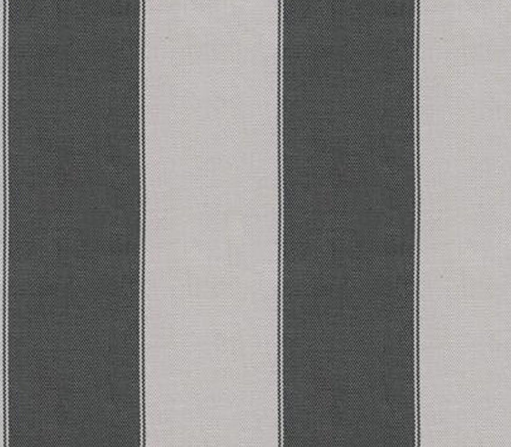 Indoor/Outdoor Waterproof Fabric Bordered Deck Stripe Light Gray Dark Gray / ...