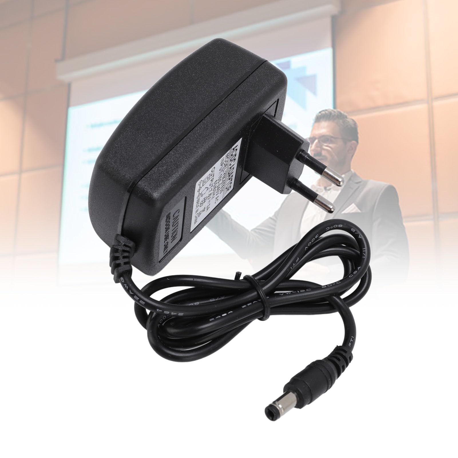 Adattatore Corrente 7.5 V 3A, 7,5 V 3A Caricatore di Alimentazione,5x2, Mm ABS per Altoparlanti (Spina europea)