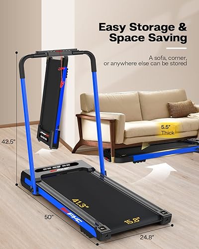 Miniatura 6 de FYC Caminadora para debajo del escritorio, almohadilla para caminar 2 en 1, estación de trabajo plegable para el hogar, capacidad de peso de 300