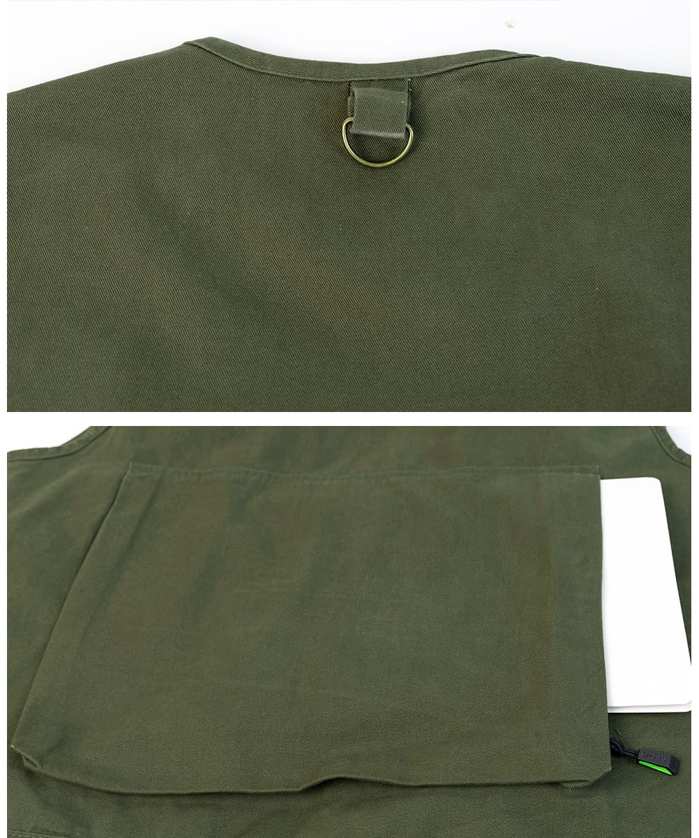 Chaleco de Pesca con Múltiples Bolsillo para Hombre Chaleco Tip Safari Chaqueta Sin Mangas de Caza Chaleco de Fotografía