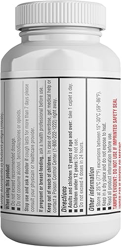 Miniatura 6 de HEALTH LFE Mucus Relief Guaifenesin Caplets 400 mg, Immediate Release Fast Acting Expectorant, Thin and Loosens Mucus, Relieves Chest Congestion