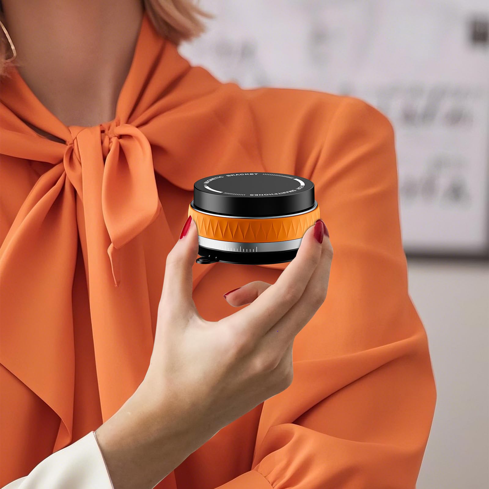 Supporto magnetico per smartphone con rotazione di 360 gradi per navigazione, videochiamate