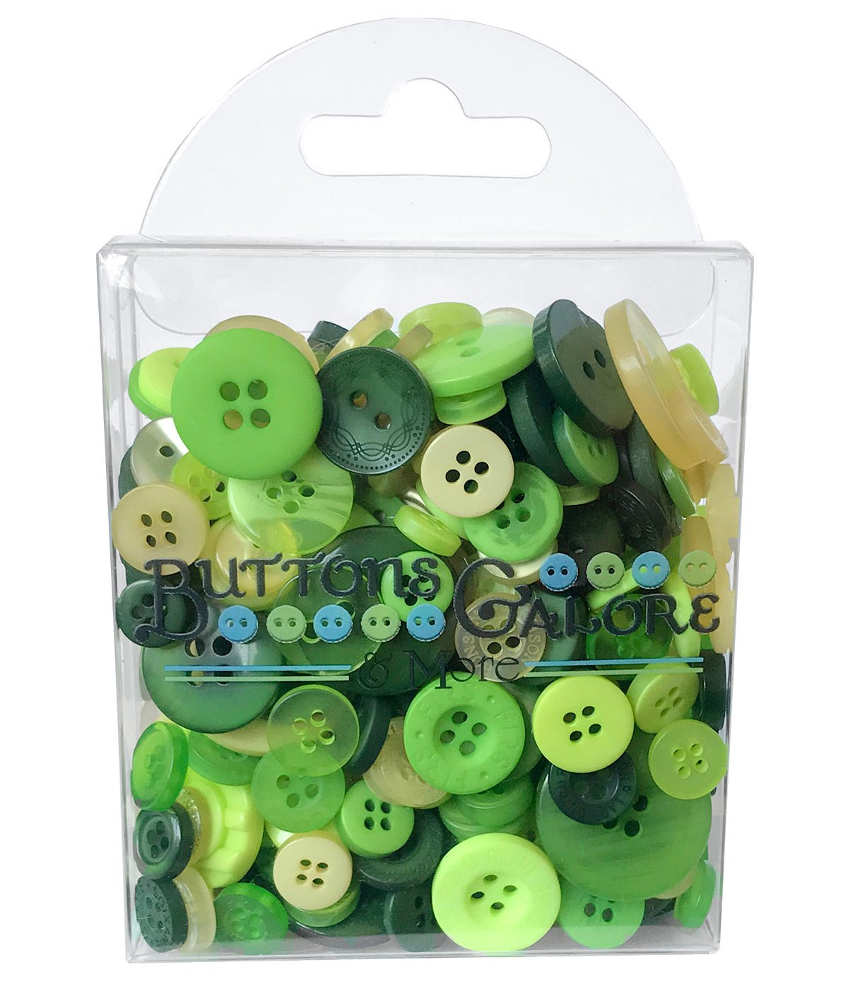 Buttons Galore Hand-Dyed Button, Green