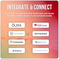 Vista 7 de KETO-MOJO GK+ Bluetooth Glucose & Ketone Testing Kit + Free APP for Ketosis & Diabetes Support. 20 Blood Test Strips (10 Each), Meter, 20 Lancets