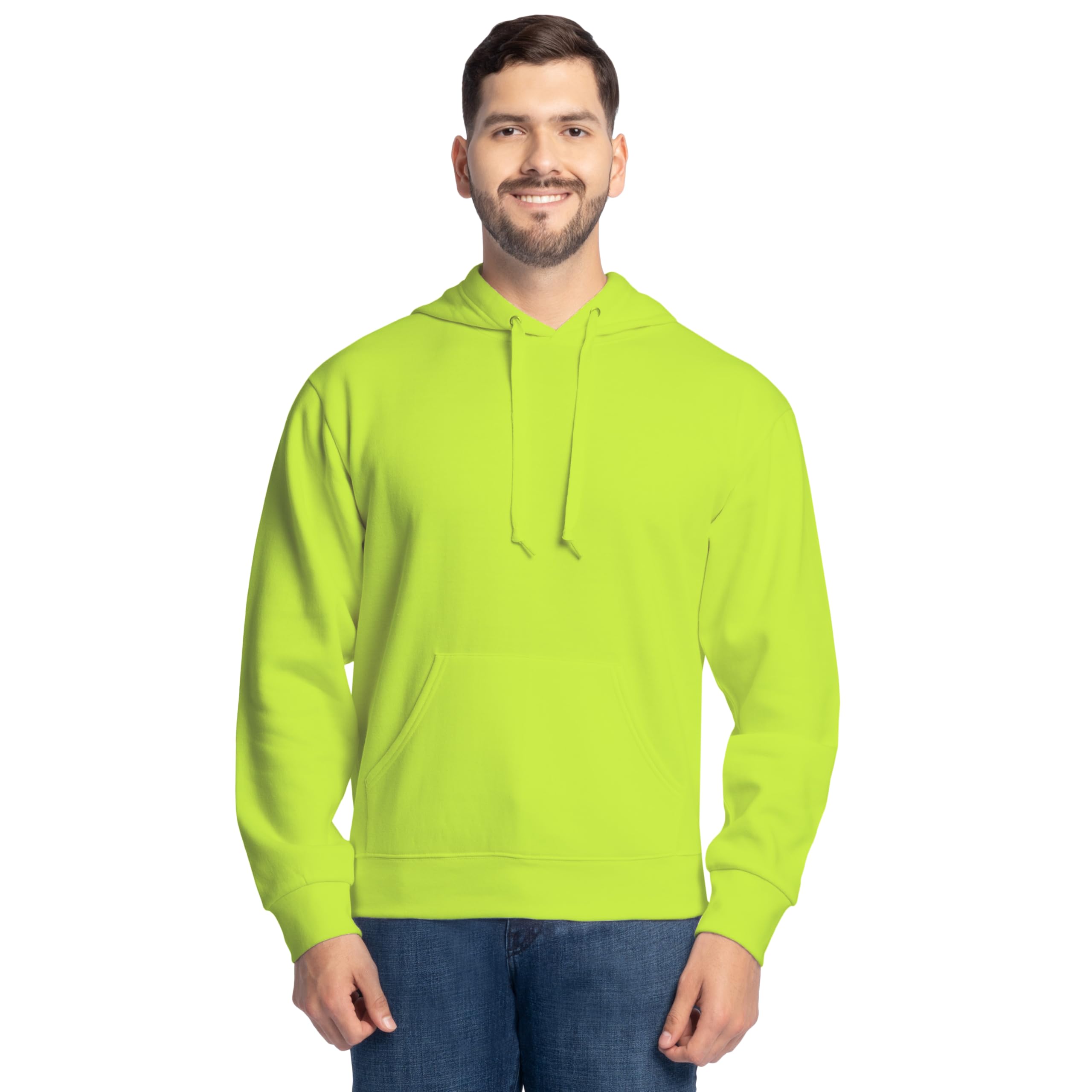 Fruit of The Loom Mens EverSoft Fleece Full Zip Hoodie JacketHooded Sweatshirt
