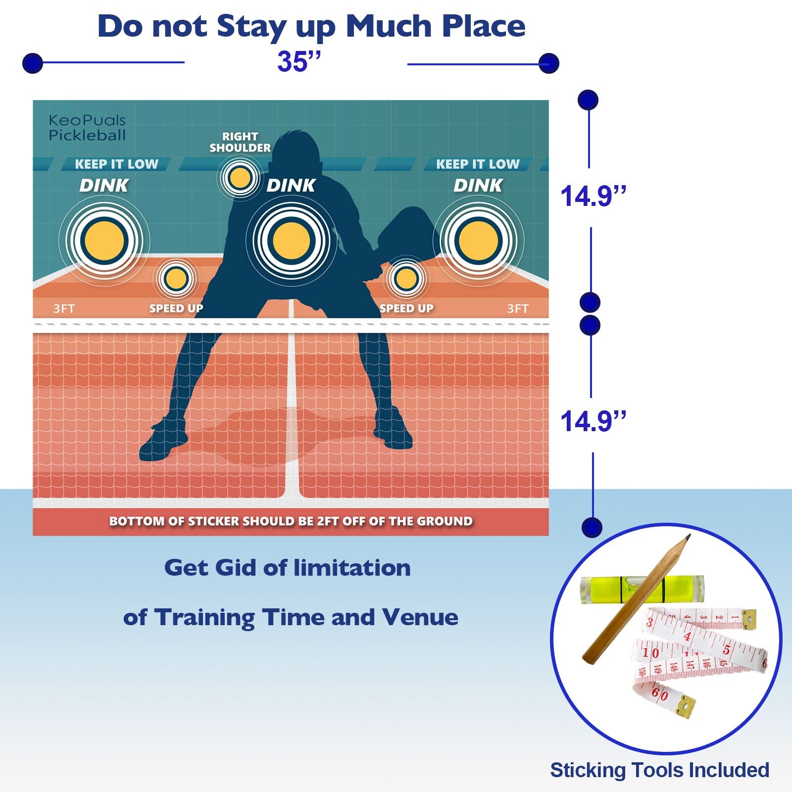 Pickleball Dink Pad for Pickleball Training Wall Dink Pads for