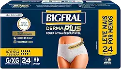 Roupa Íntima Bigfral Derma Plus G/XG 24 Unidades