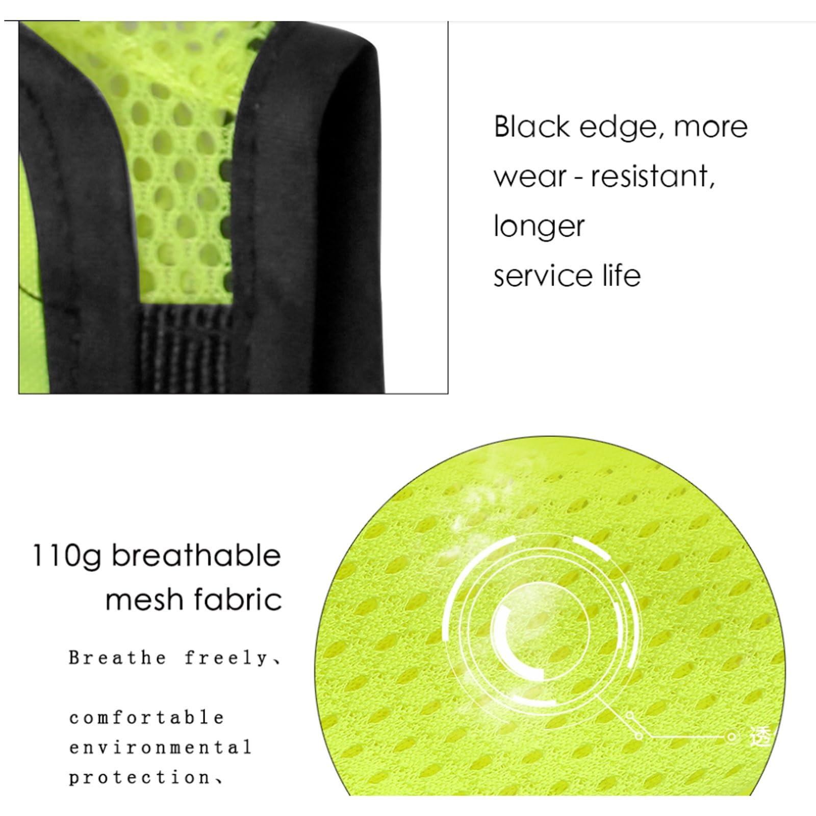 Chaleco de seguridad de alta visibilidad, Chaleco Reflectante Alta Visibilidad Hombre Mujer 12 Bolsillos Transpirable Talla S-5XL Amarillo Naranja(Orange,4XL)