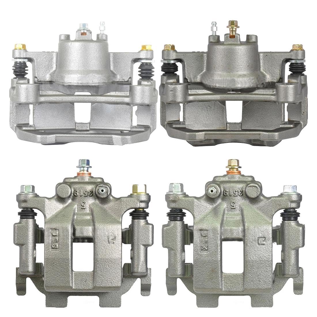 AUTO DN 4x Disc Brake Caliper Assembly Passenger & Driver Side Calipers For Nissan Maxima 2009 2010 2011 2012 2013 2014 2016