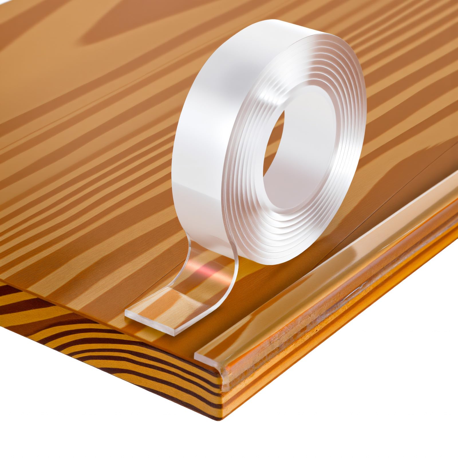 Sibba Transparent Kantenschutz 2cm x 200 cm Selbstklebend Klebestreifen Vormontierter Edge Corner Wrap Cover Tape Schutzleiste Tischkantenschutz Klebebänder Eckenschutz für Glastisch Möbelkantenschutz