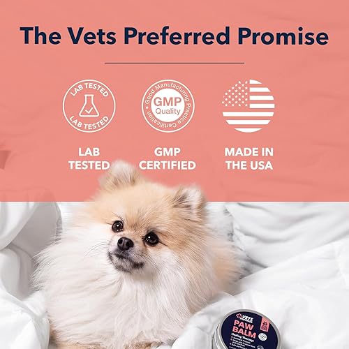 Miniatura 6 de Vets Preferred Protector de almohadilla de bálsamo para patas para perros chupete de bálsamo de pata de perro cura repara e hidrata las narices y