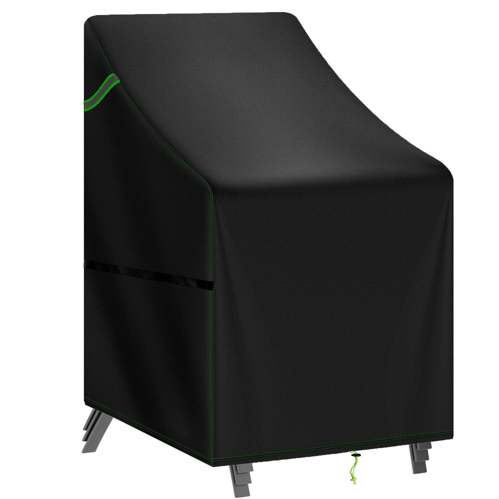 TIFILE Garden Chair Covers Waterproof, 420D Oxford High Back Patio Stacking Chair Protection