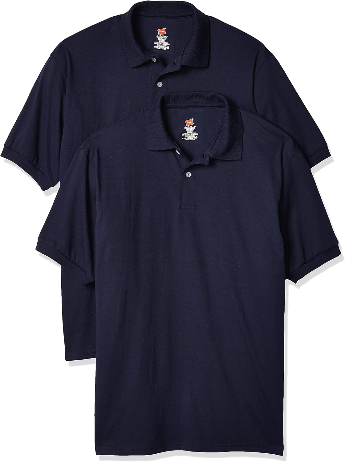 Hanes mens Short-sleeve Jersey Polo (Pack of 2) Short-sleeve Jersey Polo (Pack of 2)
