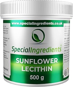 Sunflower Lecithin Powder 500g Premium Quality, Vegan, Non-GMO, Gluten Free – Recyclable Container
