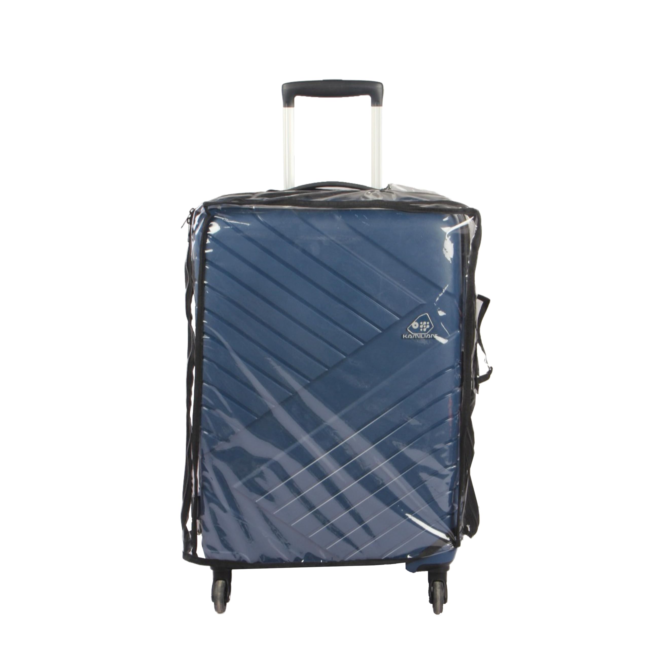 ORKA TRAVEL Transparent Protective Zipper PVC Dust Proof Cover for Hard/Plastic Body Luggage/Suitcase Trolley Bags Cover Only [Luggage Suitcase Bag Not Included in This Product] (Small [22-24 inch])-image-8
