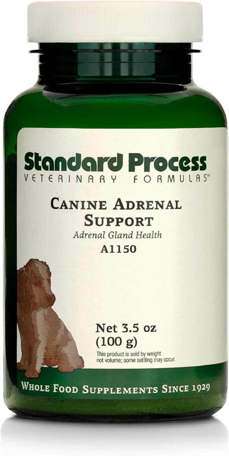 Standard Process Canine Adrenal Support - Nutritional Canine Supplement for Liver & Kidney Support - Powder Formula to Aid Dog's Adrenal Glands & Health - 100 g