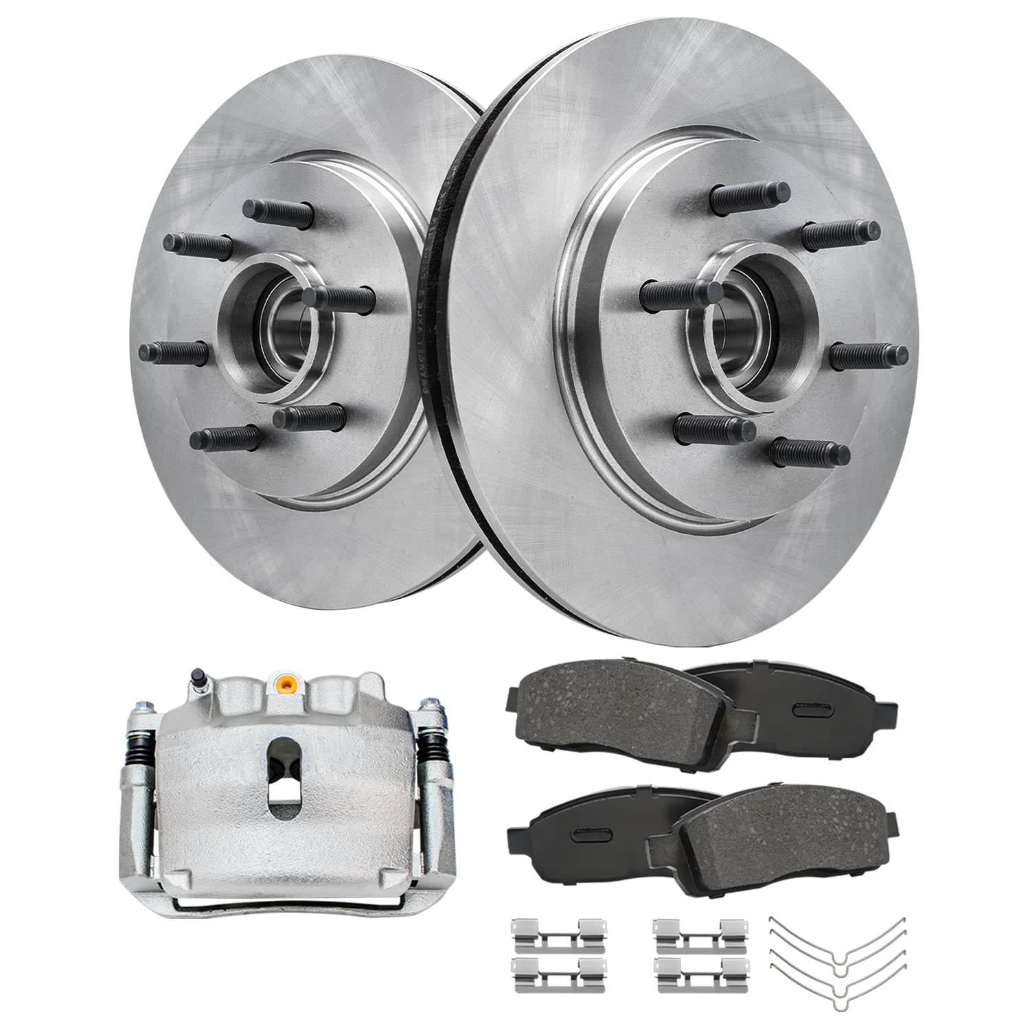 Detroit Axle - RWD Front Brake Kit for 2004-2005 Ford F-150, Disc Brake