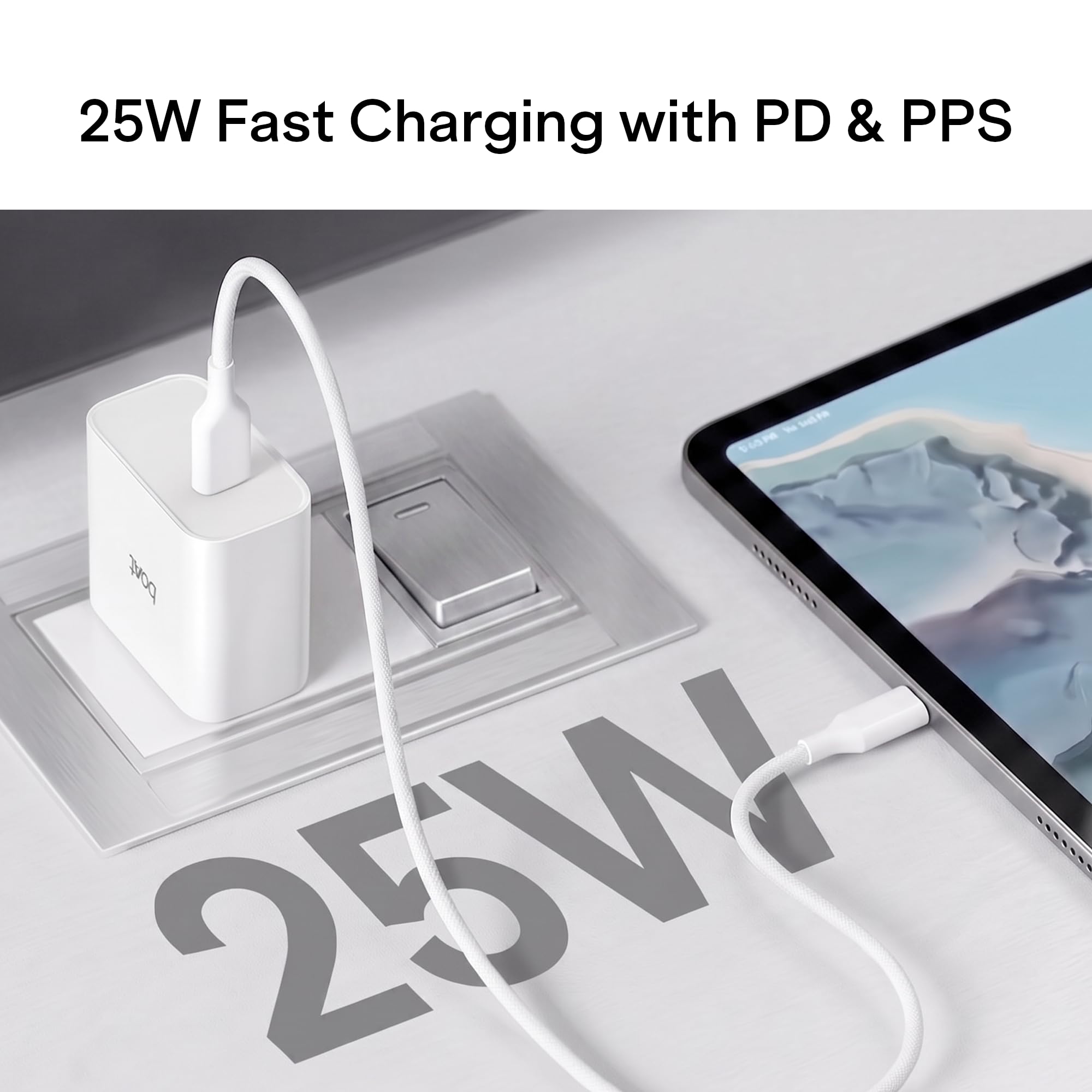 boAt 25W Fast Charger - PD & PPS Charging -3