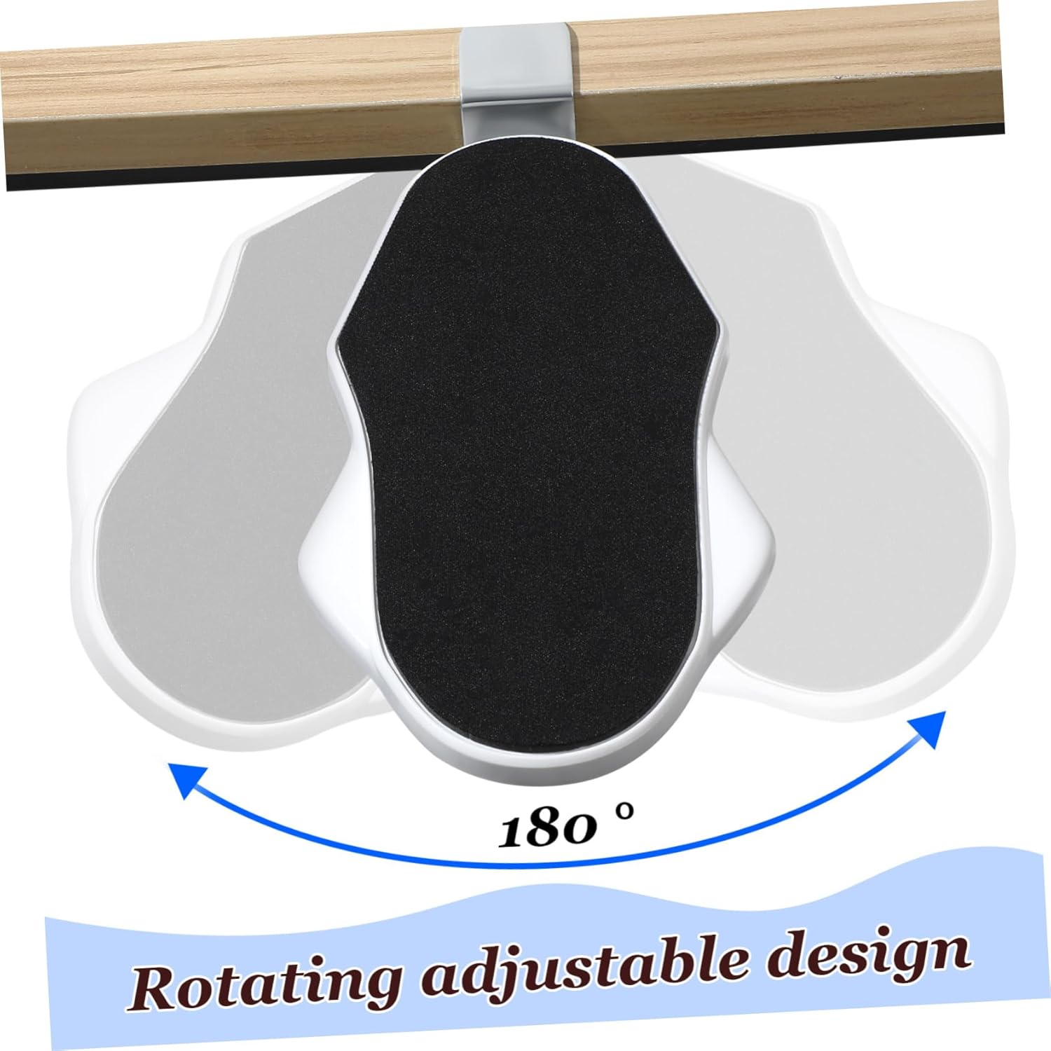 TEHAUX Desk Arm Rest Foldable Elbow Rest Clamp for Comfortable Hand Support Adjustable Desk Extension Tray for Home Office Gaming Use