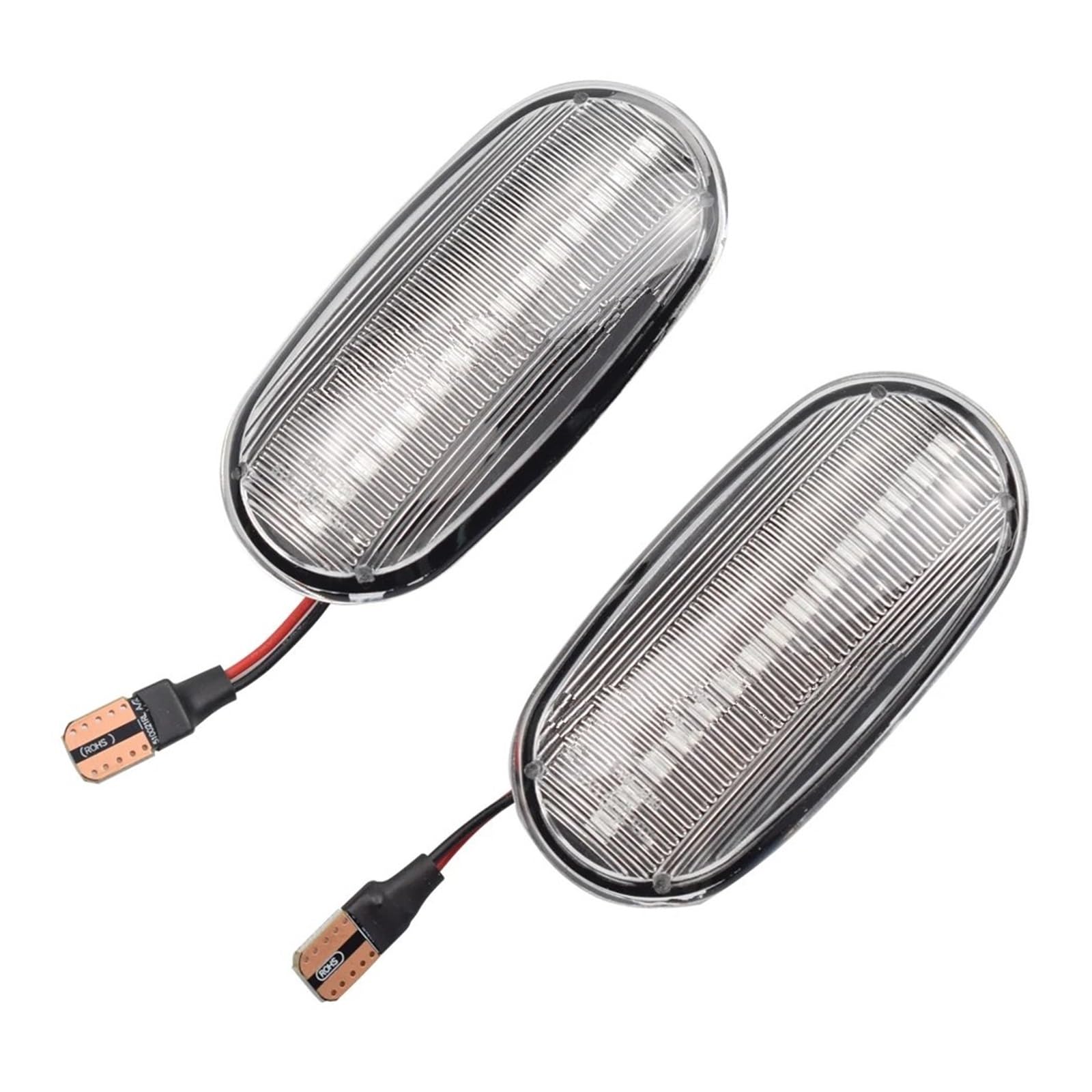 Feux de position latéraux à LED clignotant dynamique effet Crystal 2Pcs