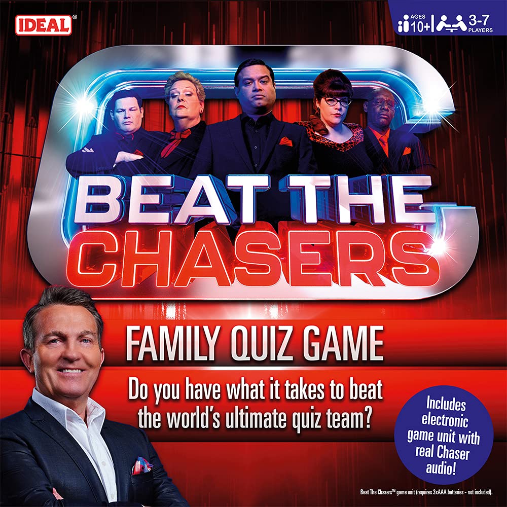 IdealBeat The Chasers family quiz game: Do you have what it takes to beat the world's ultimate quiz team? | Family TV Show Board Game| For 3-7 Players | Ages 10+