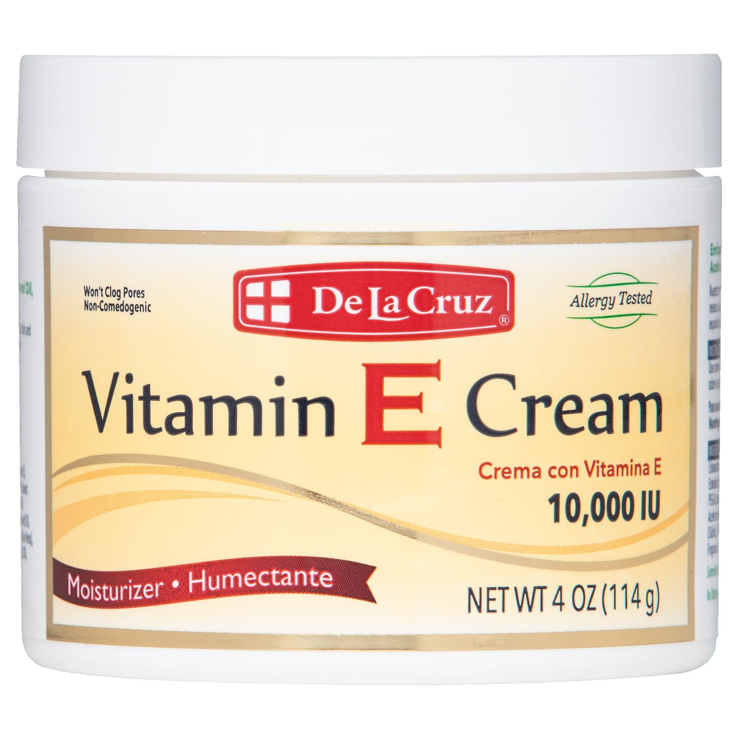 De La Cruz Vitamin E Cream, 4 Ounce
