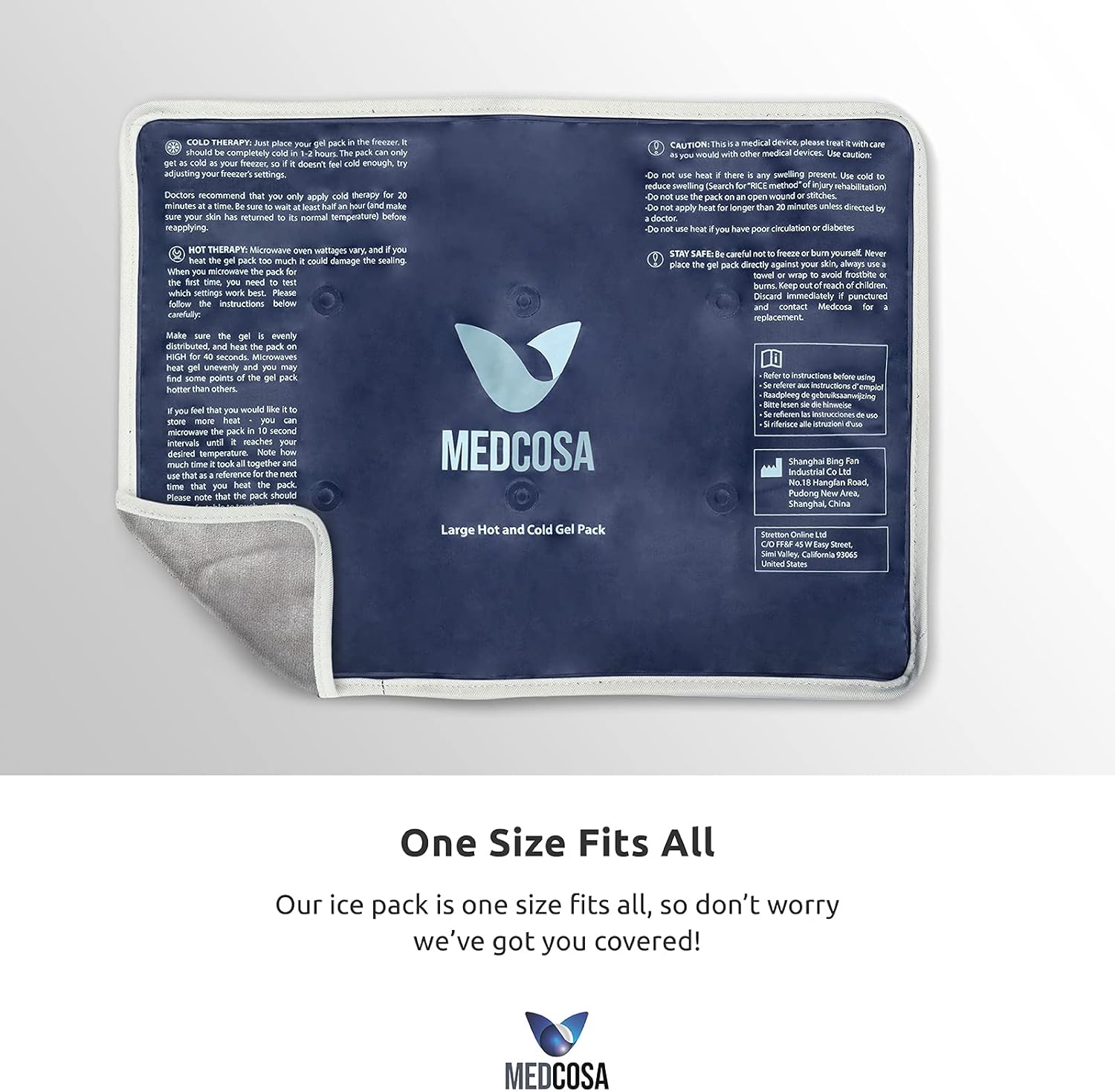 Buy Large Gel Ice Pack Flexible Hot or Cold Pack Reusable Cold