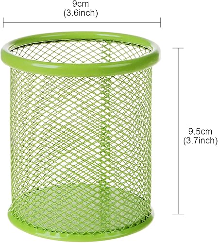 Miniatura 4 de Saim Organizador de almacenamiento de escritorio de metal regla redonda de malla lápiz de cejas soporte para brochas de maquillaje para el hogar