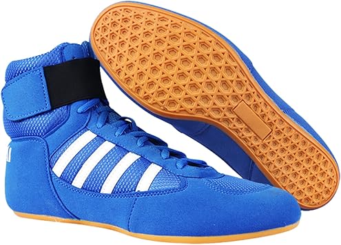 Leichtrit Botas Boxeo,Botas Boxeo Hombre,Zapatos De Boxeo,Respirable,Antideslizante,para Entrenamiento Artes Marciales Zapatillas Boxeo Hombre,Zapatos De Lucha Respirables,Botas De LuchaPara0