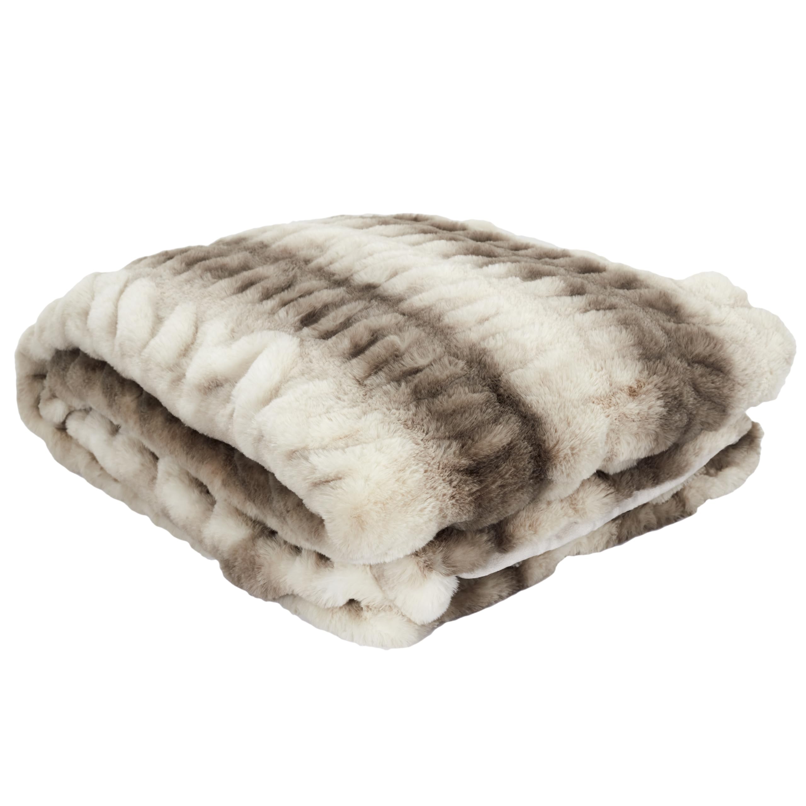 Plaid imitation fourrure doux pour éliminer la fraîcheur du soir