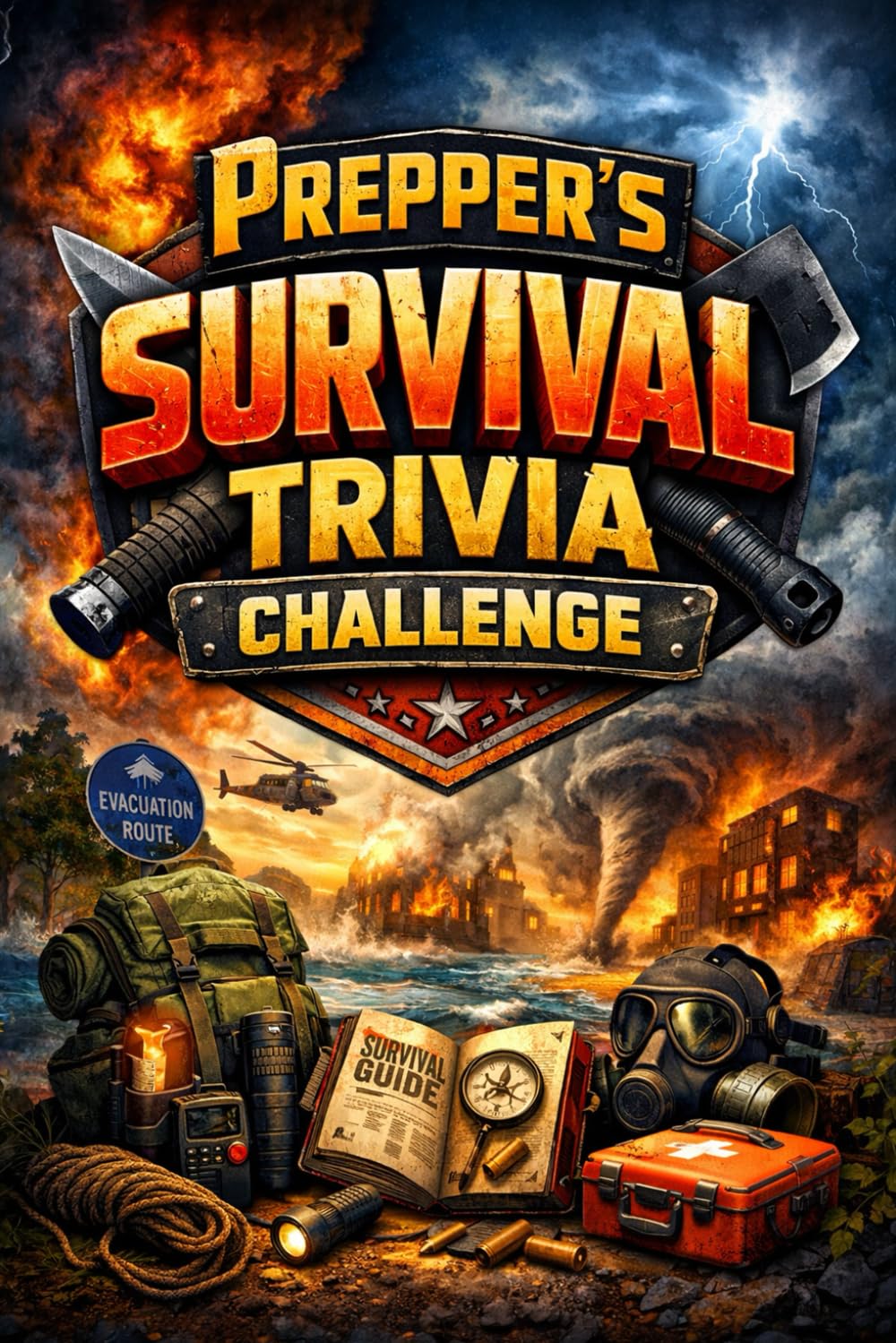 Prepper’s Survival Trivia Challenge Book: How Long Would You Survive in Extreme Conditions? Amazing Facts, True or False Questions & Multiple Choice ... Emergency Preparedness and Disaster Survival