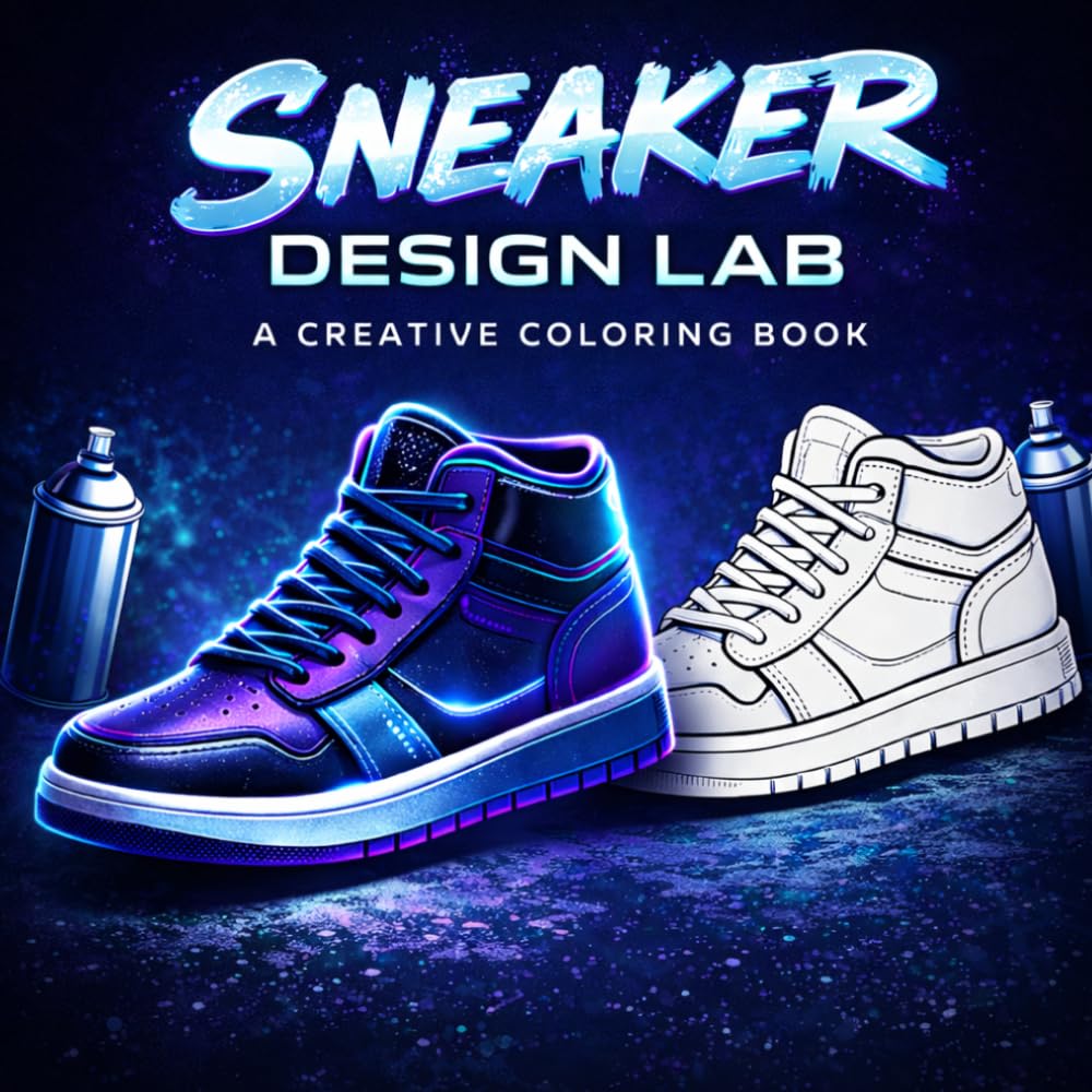SNEAKER DESIGN LAB - A creative coloring Book: Create, Customize & Color Unique Streetwear Shoes