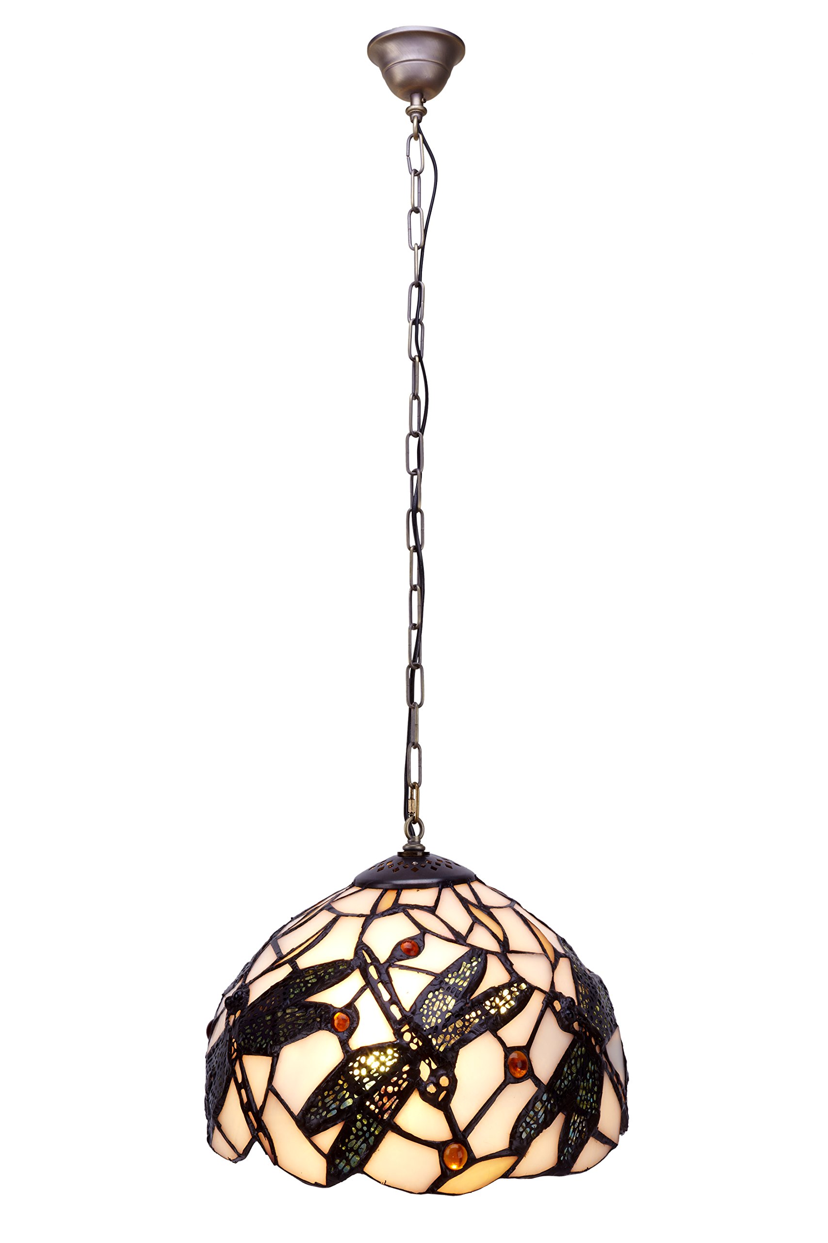 Lampe Tiffany diamètre 20cm crée une ambiance cocooning dans le salon