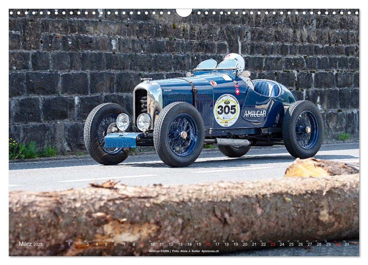 Classic Cars auf Passstrassen 2025 (Wandkalender 2025 DIN A3 quer), CALVENDO Monatskalender: Klassische Automobile unterwegs in der Alpenwelt (CALVENDO Sport)