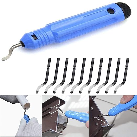 Strumento Di Sbavatura In Metallo - Alesatore Manuale 360° Con Lama Sostituibile Per Legno, PVC, Metallo Morbido E ABS
