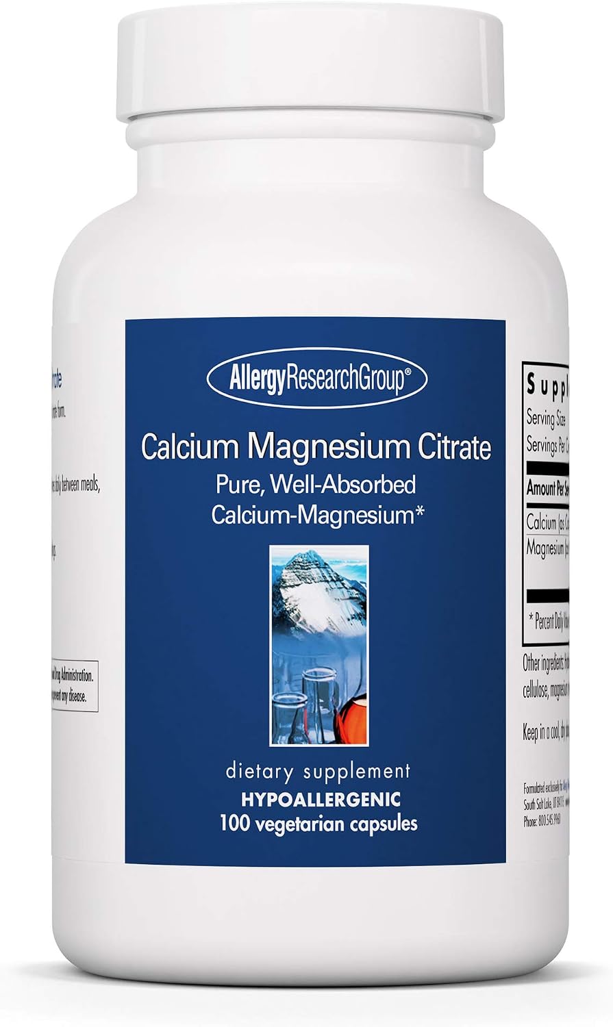 Allergy Research Group Calcium Magnesium Citrate Supplement