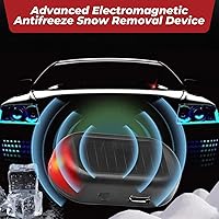 Vista 6 de 4 piezas de dispositivo anticongelante electromagnético para quitar nieve de automóviles Desempañador de 2 en 1 para automóviles y alarma