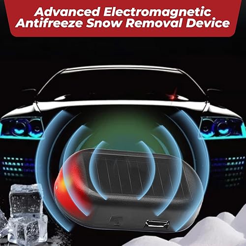 Miniatura 7 de 4 unidades anticongelante electromagnético dispositivo de eliminación de nieve para automóvil  Descongelador 2 en 1 y alarma antirrobo con LED