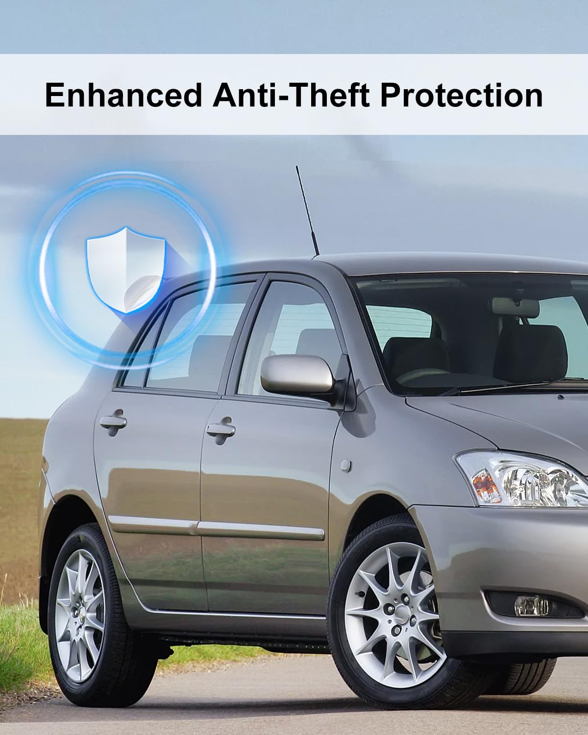 Ignition Lock Cylinder Assembly Switch 2 Key Fit for Toyota Corolla Matrix 2003-2008, Inner Car Ignition Switch Door Lock Replace 45020-02-3