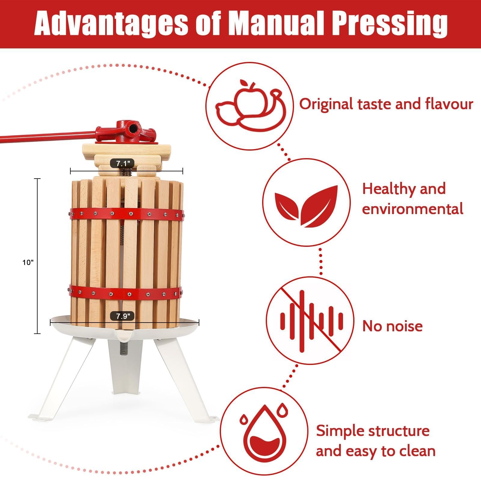 Garvee Torchio Manuale per Vino e Frutta 6 l (1,6 Gal)