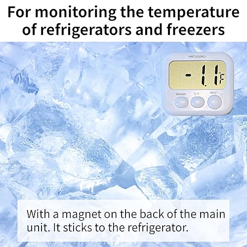 Miniatura 3 de Termómetro digital con sensor externo, imán, ventosa, termómetro de agua, acuario, refrigerador, congelador (blanco)