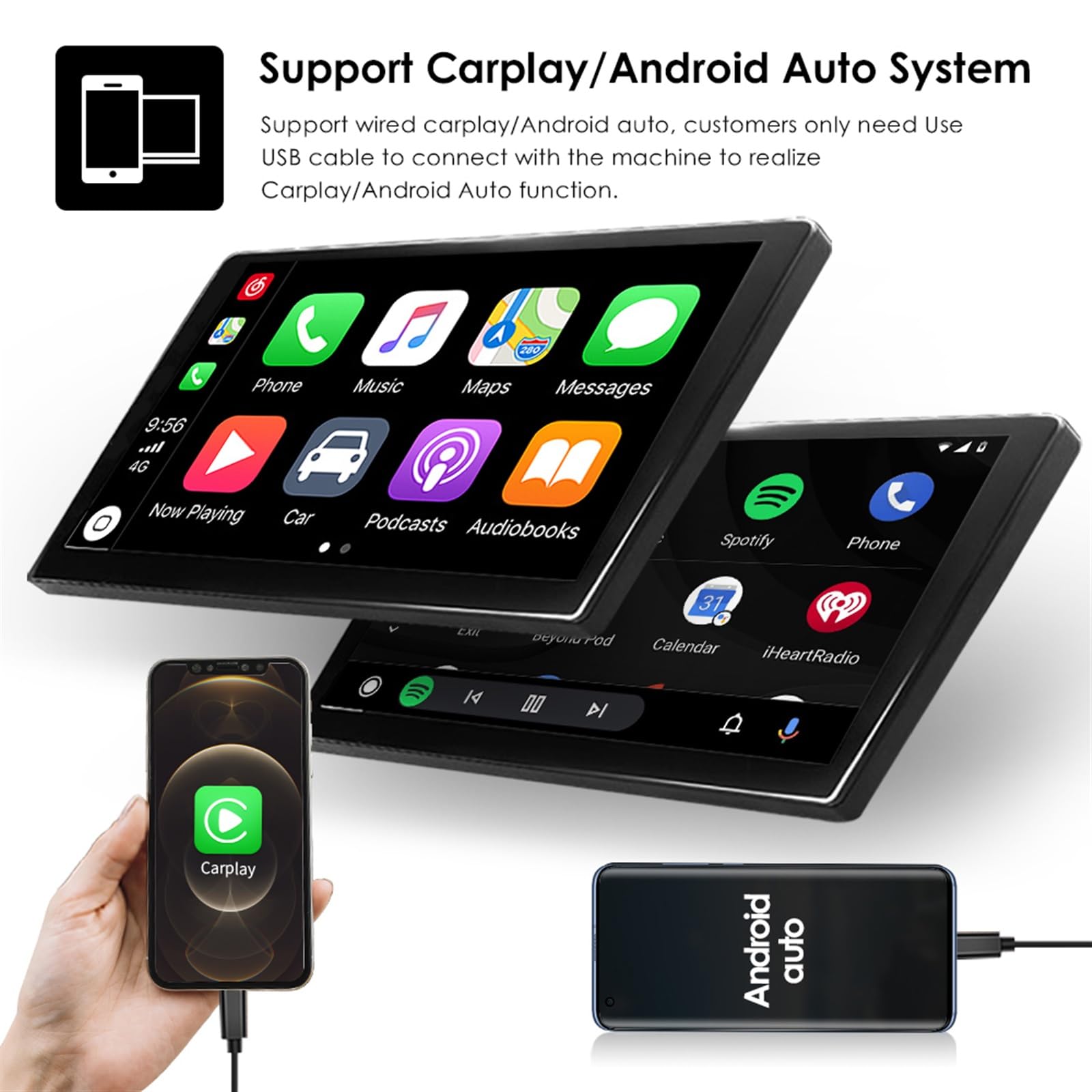 2DIN Autoradio dla Android 10 Radio samochodowe Odtwarzacz
