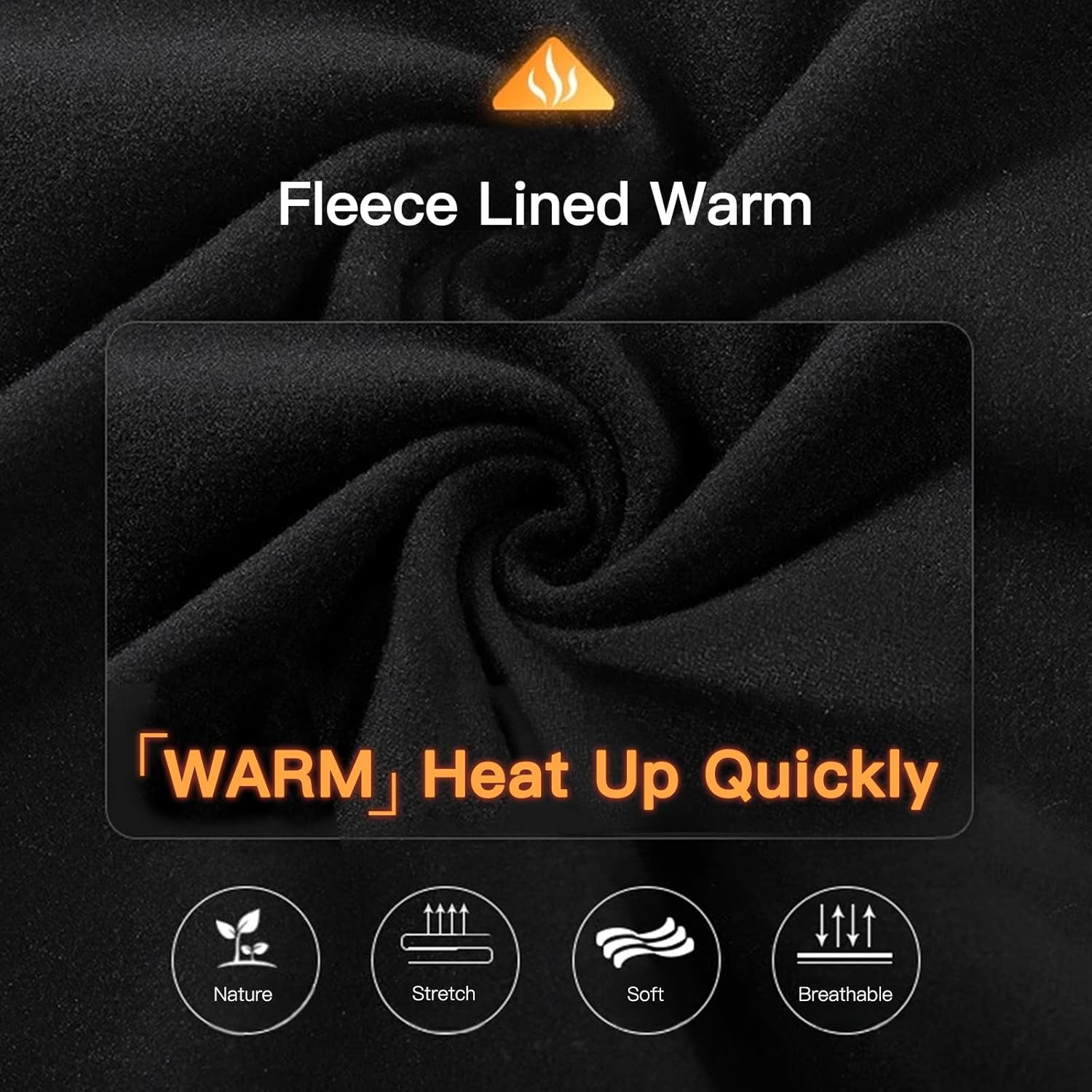 Long Sleeve Thermal Compression Shirts for Men, Thermal Shirts Fleece Lined for Athletic Base Layer Cold Weather - Image 5