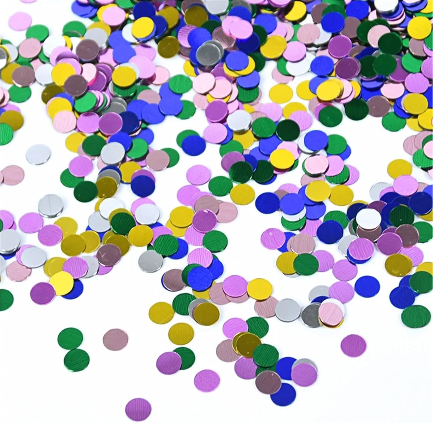 Confeti para mesa 400 unidades rosa dorado azul acrílico