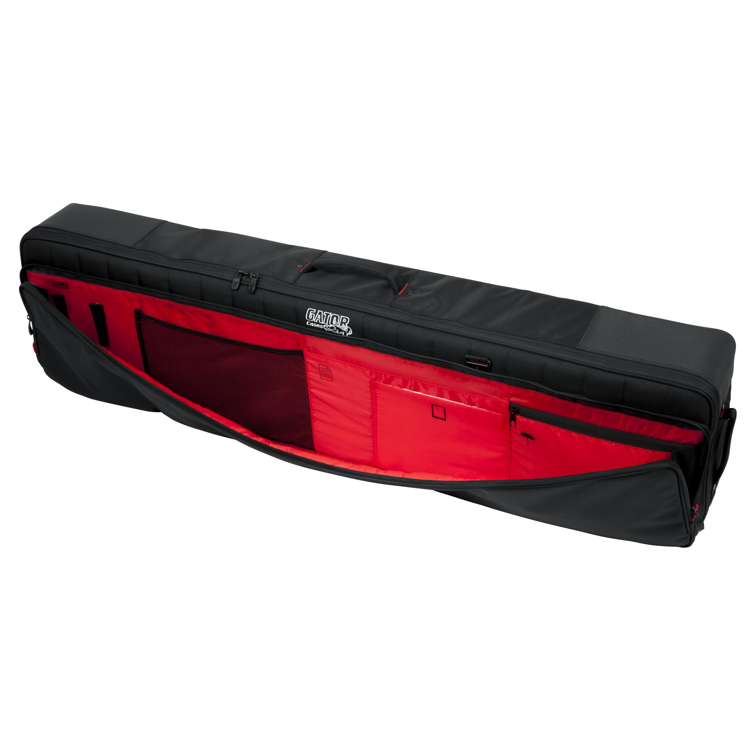 Gator Cases Pro-Go Funda Gig Bag para Teclado Slim de 76 Notas con Correas de Mochila Removibles(G-PG-76SLIM)