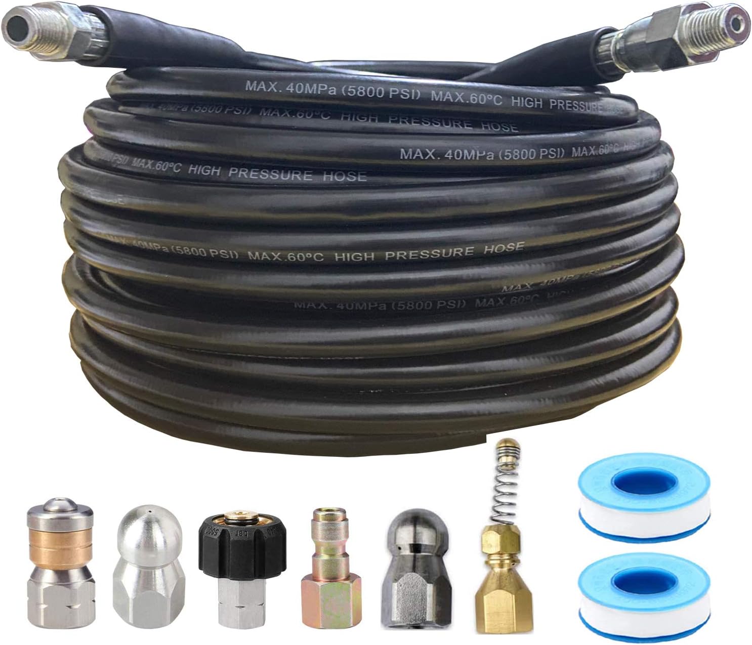 Drain Cleaning Hose for Pressure Washer 